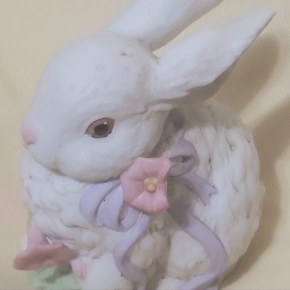 Vintage Enesco Ceramic Musical Bunny Rabbit - Picture 7 of 9